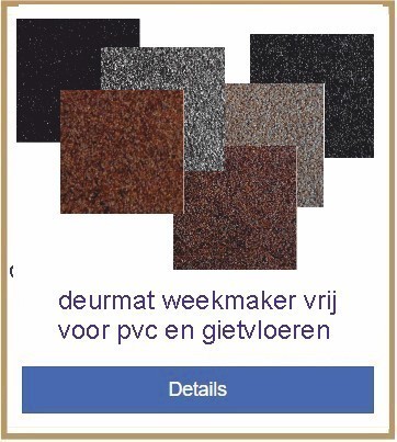 weekmaker vrij schoonloopmat droogloopmat op maat
